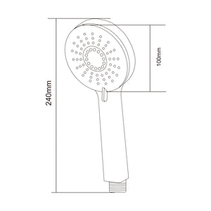 KIT TAMARA 9 JET SHOWER SET